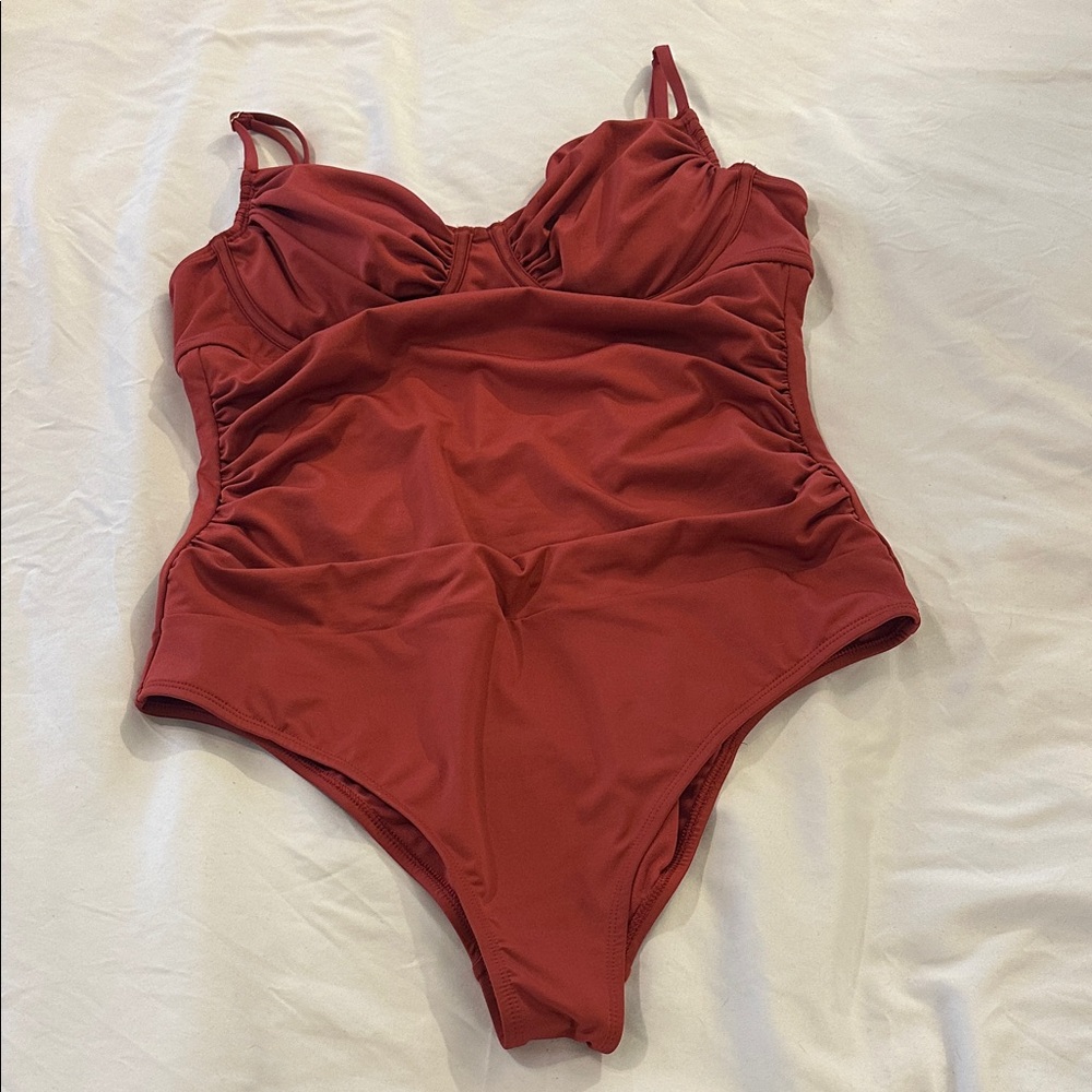 Shade & Shore Rust One Piece Swimsuit